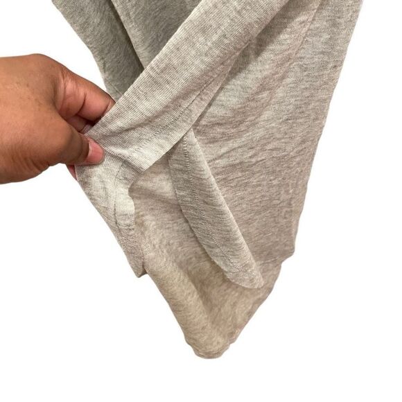 Wilfred TShirt Womens S Crewneck Long Line Split Hem Heather Gray Airy Opaque - Picture 4 of 7